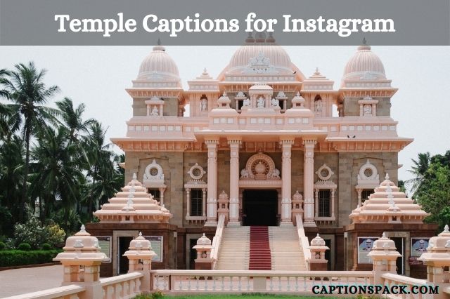 Temple Captions for Instagram