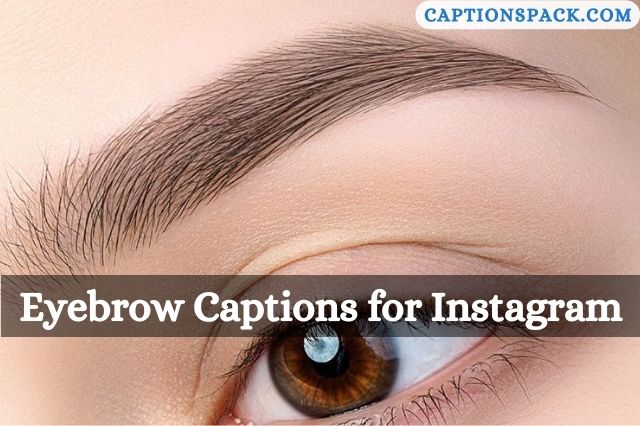 Eyebrow Captions for Instagram