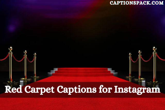 Red Carpet Captions for Instagram