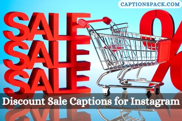 Discount Sale Captions for Instagram