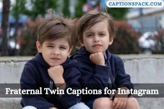 Fraternal Twin captions for Instagram