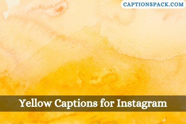Yellow Captions for Instagram