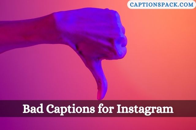 Bad Captions for Instagram