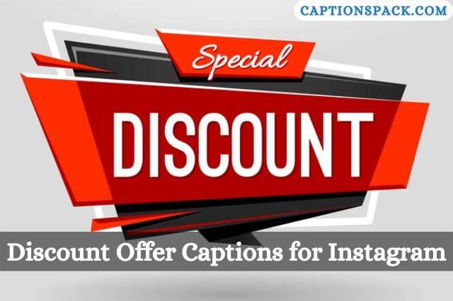 Discount Offer Captions for Instagram