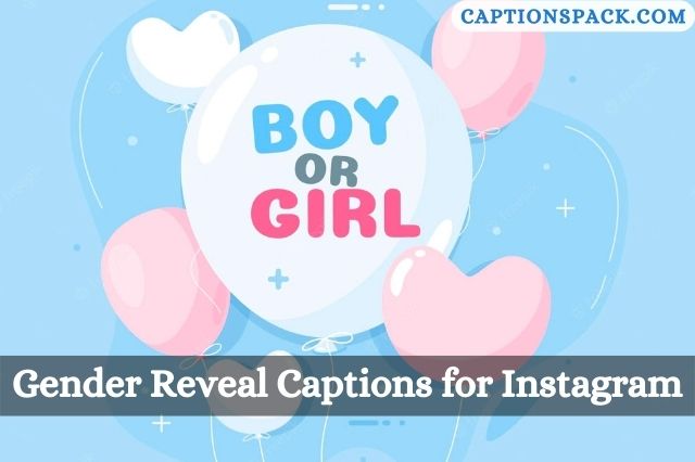 Gender Reveal Captions for Instagram