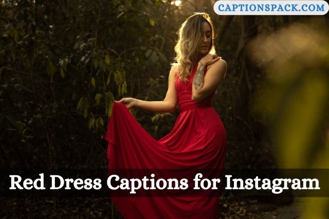 Red Dress Captions for Instagram