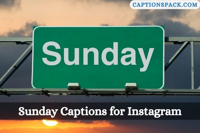 Sunday Captions for Instagram