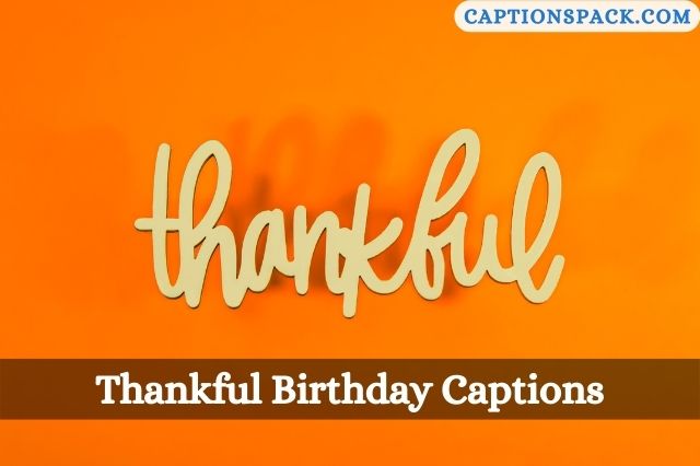 Thankful Birthday Captions for Instagram